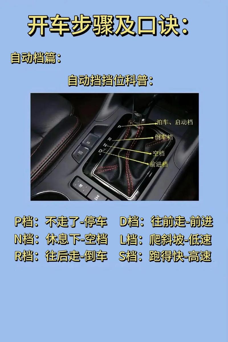 自动档车起步流程,自动档车起步骤