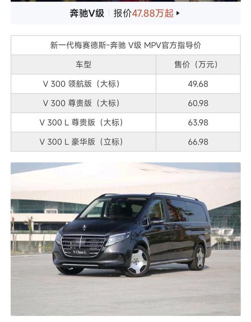 奔驰商务车新v级报价 奔驰商务新款价格